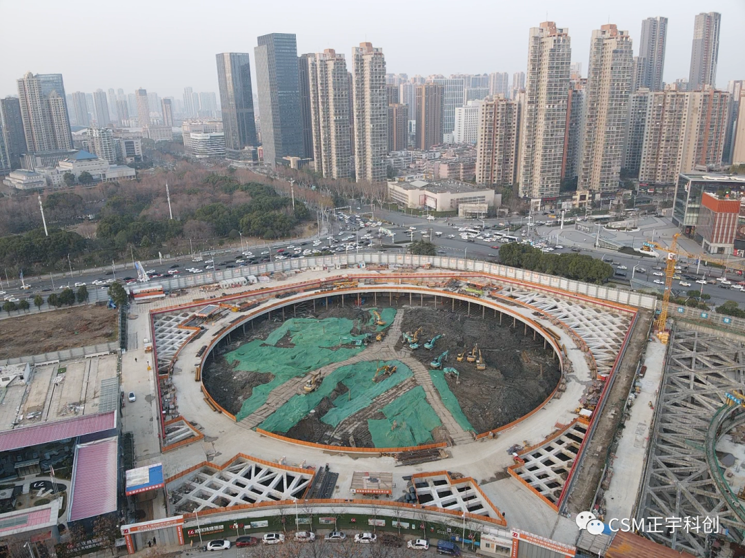 2023完美开端！上海金泰SMC工法钻机助力武汉广电全媒体中心项目